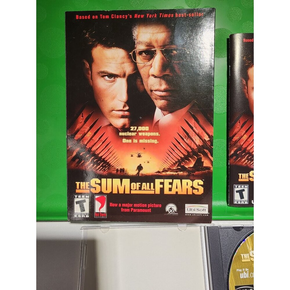 The Sum Of All Fears PC Game Case & Manual - Tom Clancy's Tactical Thriller